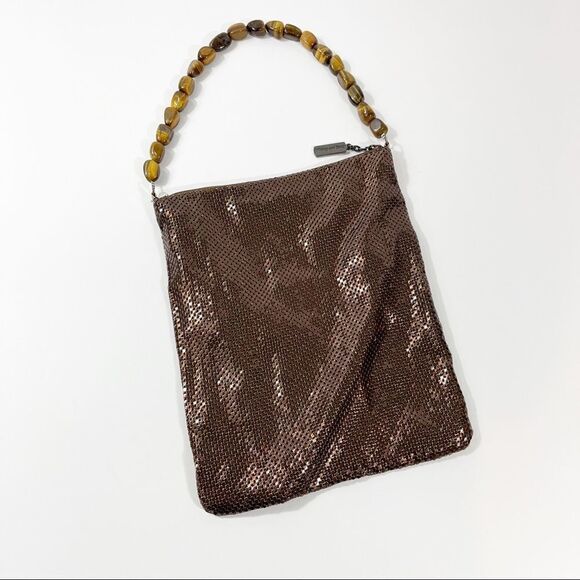 Bronze Whiting & Davis Mesh Bag - Picture 1 of 7